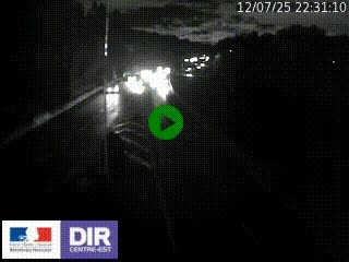 Caméra autoroute sur A6 - Valvert, près de Lyon, en direction de Paris, à hauteur de la sortie 36 Porte du Valvert