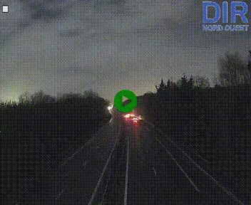 Webcam sur le périphérique de Caen (N814) à l'est de la ville, à Mondeville hauteur de la sortie 2, Presqu'île-Rives de l'Orne, au bout de l'autoroute A13