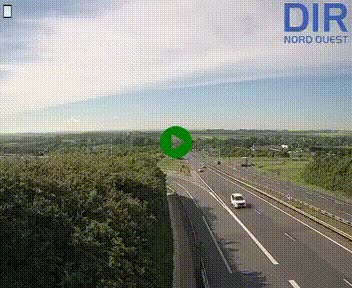 Webcam au début de l'A84 sur le périphérique Ouest de Caen (N814) à hauteur de la sortie 9, Porte de Bretagne
