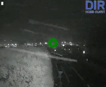 Webcam au début de l'A84 sur le périphérique Ouest de Caen (N814) à hauteur de la sortie 9, Porte de Bretagne