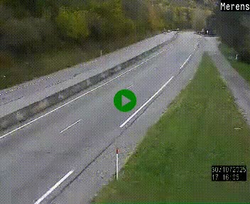 Webcam dans les Pyrénées à hauteur de Mérens-les-Vals sur N320, en direction de Pas de la Casa (Andorre)