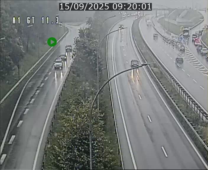 Traffic live webcam Luxembourg Senningerberg - A1 direction Allemagne - BK 11.3