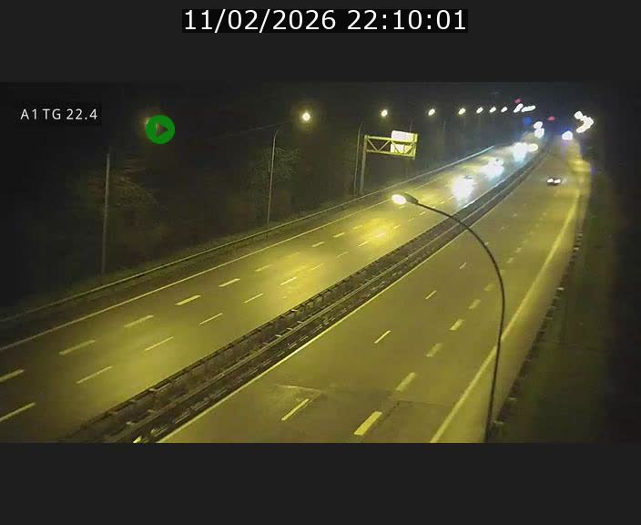 Traffic live webcam Luxembourg Flaxweiler - A1 direction Luxembourg - BK 22.4