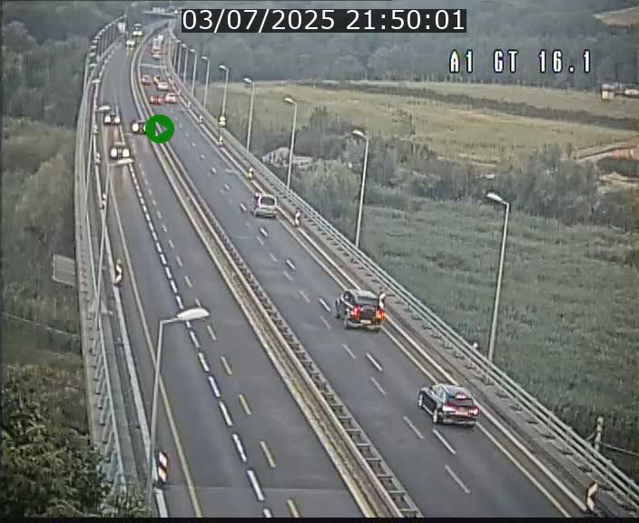 Traffic live webcam Luxembourg Niederanven - A1 direction Allemagne - BK 16.1