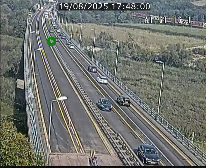 Traffic live webcam Luxembourg Niederanven - A1 direction Allemagne - BK 16.1