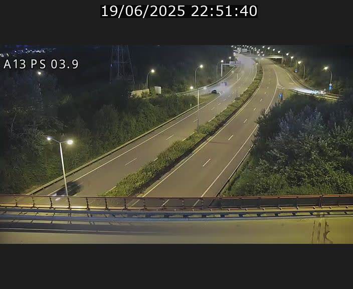 Traffic live webcam Luxembourg Differdange - A13 direction Esch-sur-Alzette - BK 3.9