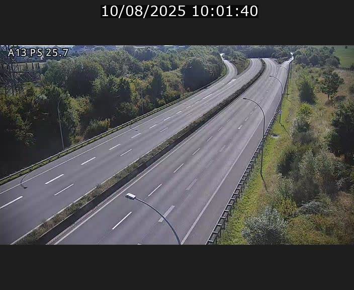 Traffic live webcam Luxembourg Frisange - A13 direction Allemagne - BK 26