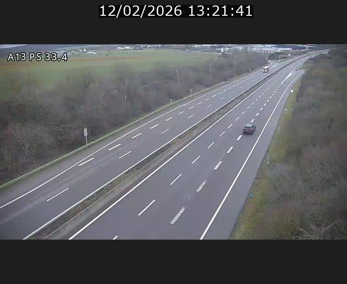 Webcam trafic sur A13 à hauteur de Mondorf-les-Bains en direction d'Altwies