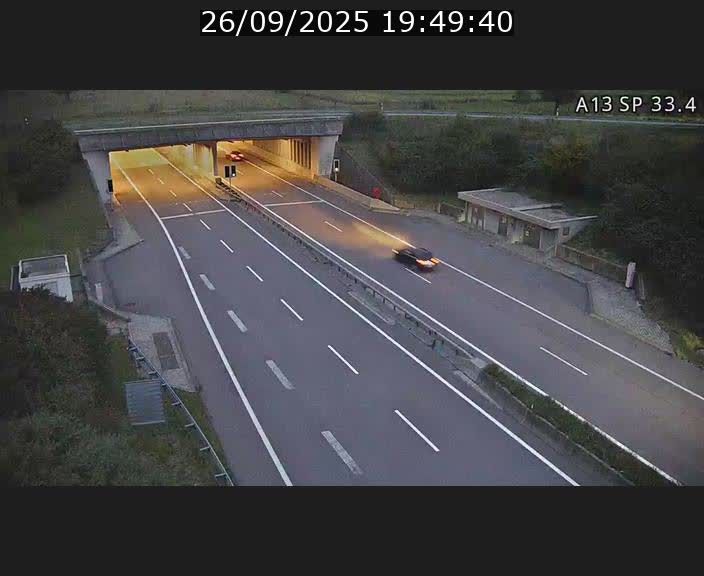 Webcam trafic sur A13 à hauteur d'Altwies en direction de Mondorf-les-bains et en provenance de l'Allemagne