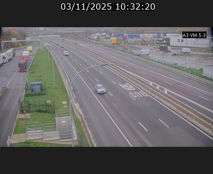 Traffic live webcam Luxembourg Aire de Berchem - A3 - BK 5 - direction France