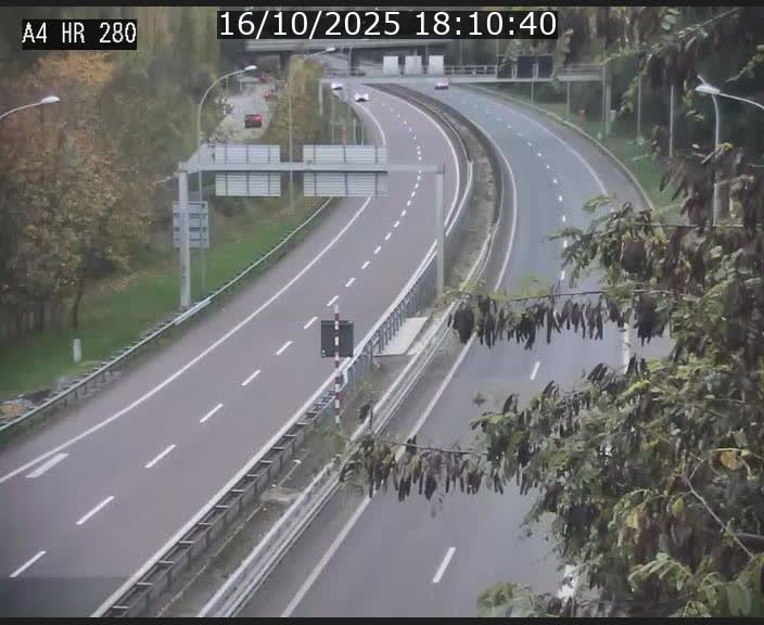 Webcam traffic A4 Luxembourg - BK 0.2 - P+R Bouillon (direction Luxembourg)