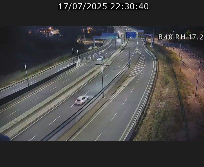 Webcam sur le contournement d'Esch Belval à hauteur de la sortie Université de Luxembourg. Vue orientée vers Luxembourg