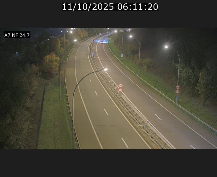 Caméra trafic Luxembourg - A7, Schieren direction Mersch