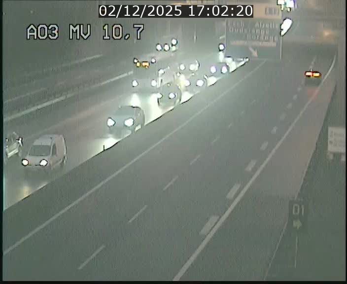 Traffic live webcam Luxembourg Croix de Bettembourg - A3 - BK 10.7 - direction France