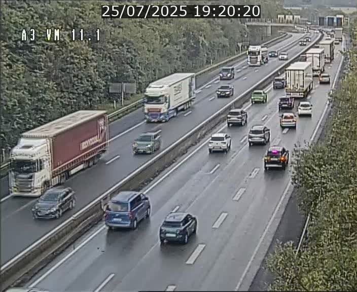 Webcam à la frontière franco-luxembourgeoise, avant la Croix de Bettembourg - BK 11.1 - direction Luxembourg-ville