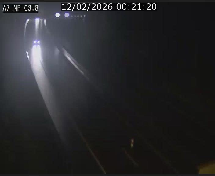 Webcam autoroute A7 au Luxembourg à la sortie du Tunnel Stafelter vers le Nord