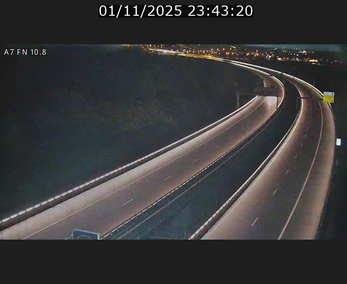 Caméra trafic Luxembourg - A7, Tunnel Gousselerbierg, sortie sud, direction rond-point Lorentzweiler (BK 10.8)