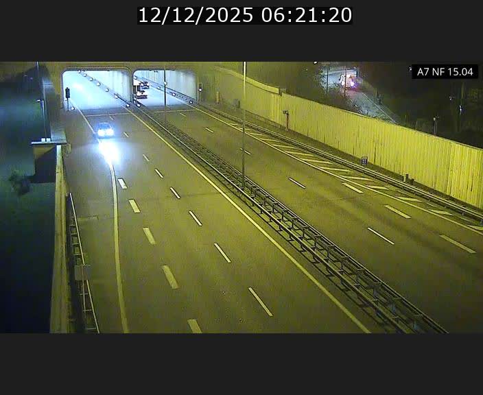 Caméra trafic Luxembourg - A7, Tunnel Mersch, entrée sud, direction Ettelbruck