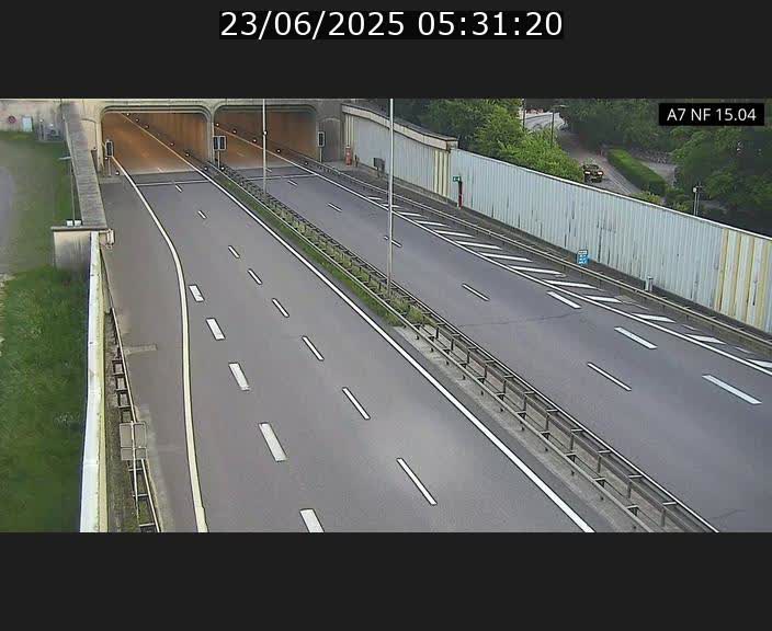 Caméra trafic Luxembourg - A7, Tunnel Mersch, entrée sud, direction Ettelbruck