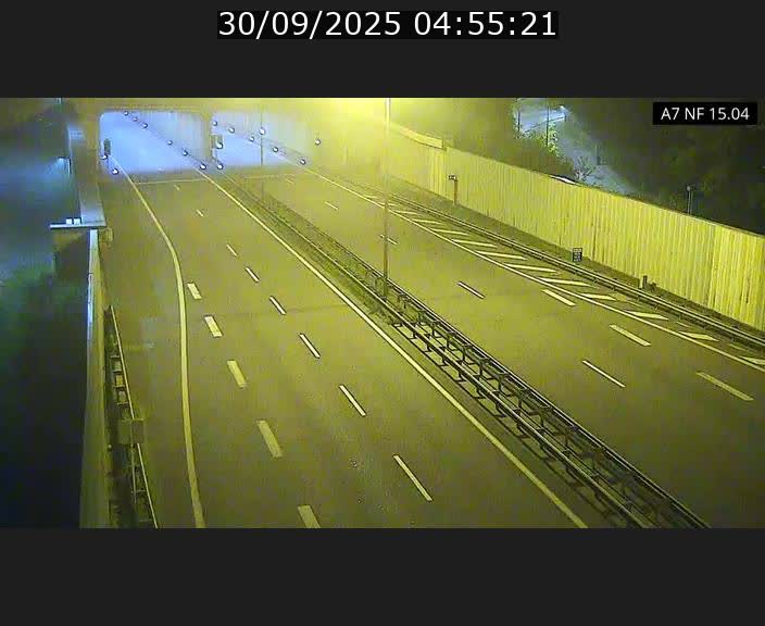 Caméra trafic Luxembourg - A7, Tunnel Mersch, entrée sud, direction Ettelbruck