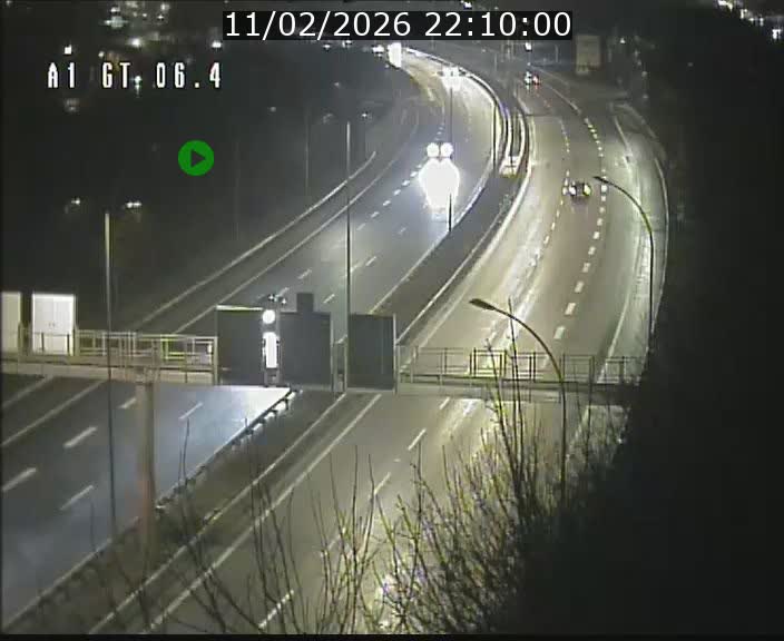 Traffic live webcam Luxembourg Hamm - A1 direction Sandweiler - BK 6.4