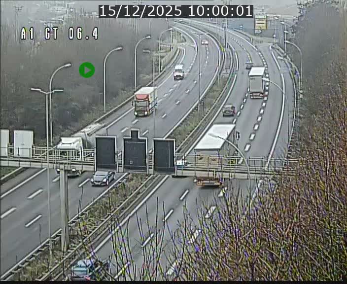 Traffic live webcam Luxembourg Hamm - A1 direction Sandweiler - BK 6.4