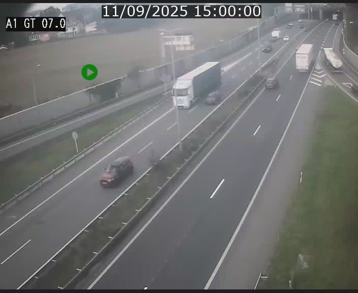 Traffic live webcam Luxembourg Cents - A1 direction Kirchberg - BK 7