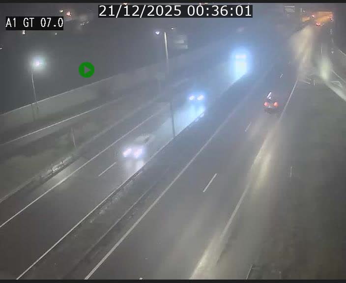 Traffic live webcam Luxembourg Cents - A1 direction Kirchberg - BK 7