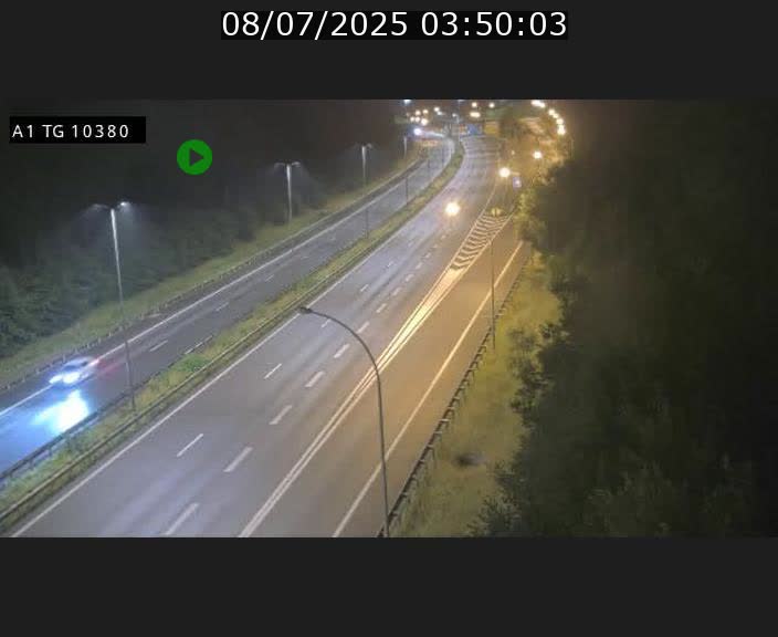 Traffic live webcam Luxembourg Senningerberg - A1 direction Luxembourg Kirchberg - BK 10.3