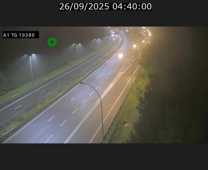 Traffic live webcam Luxembourg Senningerberg - A1 direction Luxembourg Kirchberg - BK 10.3