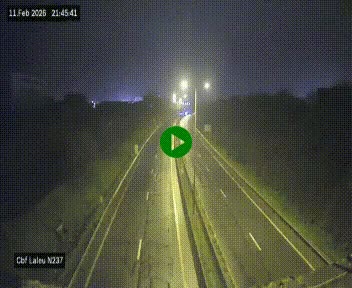 Webcam située à la Rochelle, à la fin de la N237 avant l'accès au péage du Pont de l'Île-de-Ré