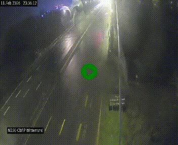 Webcam sur le périphérique de Bordeaux à l'est de la ville. Caméra située sur le Pont Mitterand sur la N230