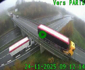 Clone of Caméra routière sur l'autoroute A20 au nord de Limoges, à la jonction avec la N520. Vue orientée vers Paris