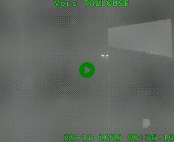 Caméra routière sur l'autoroute A20 à Noailles, en périphérie de Brive-la-Gaillarde. Vue orientée vers Toulouse