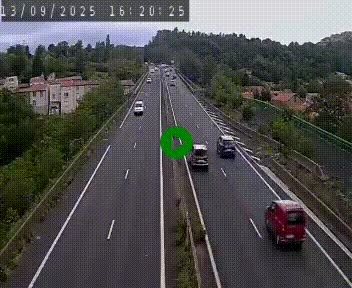 Caméra autoroute A75 à hauteur de Coudes, en direction de Clermont-Ferrand