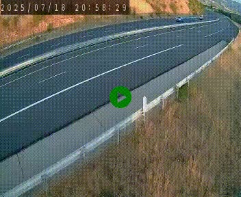 Caméra autoroutière France - A75, Engayresque, entre Millau et Séverac-le-Chateau, en direction de Montpellier