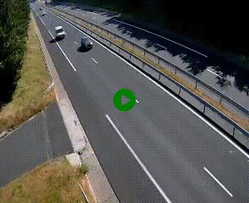 Caméra autoroute A75 à hauteur du col des Issartets en direction de Montpellier