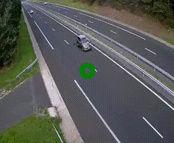 Caméra autoroute A75 à hauteur du col des Issartets en direction de Montpellier