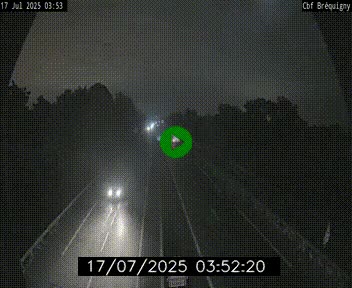 Webcam sur le périphérique de Rennes (N136) à hauteur du quartier Bréquigny, au sud de la ville
