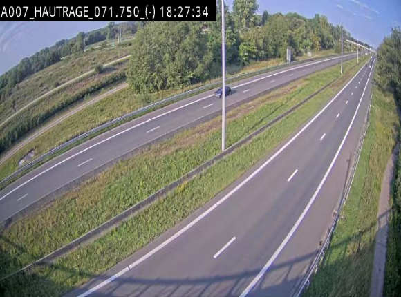 Webcam autoroute Belgique - Hautrage - E19 - BK 71.7