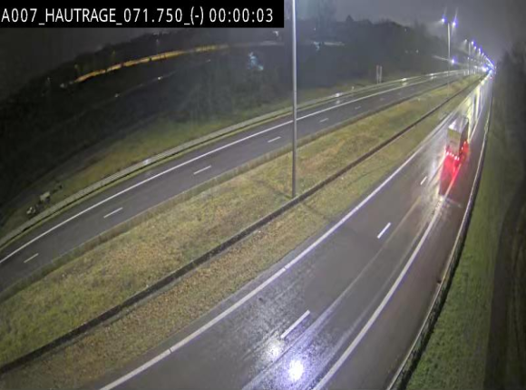 Webcam autoroute Belgique - Hautrage - E19 - BK 71.7