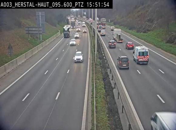 Webcam E40 à Herstal en direction de Liège et en provenance d'Aachen