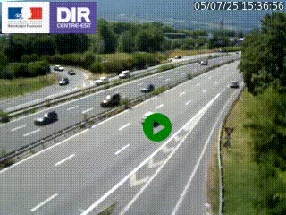 Webcam sur la Nationale 201 à hauteur de la sortie Chambéry-Nord, avant à la jonction entre l'A41 et l'A43, en direction de Lyon