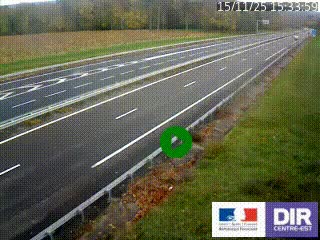 Webcam autoroute sur l'A77 à hauteur de Pouilly-sur-Loire en direction de Nevers