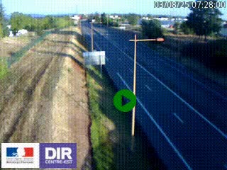 Webcam à Mably, à proximité de Roanne en direction de Moulins sur la N7