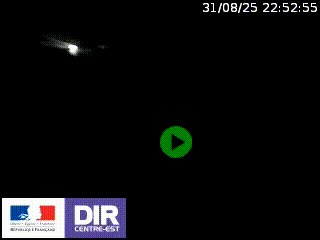 Webcam au niveau du col de Bois Clair à hauteur de Cluny sur la N79. Vue orientée vers Mâcon