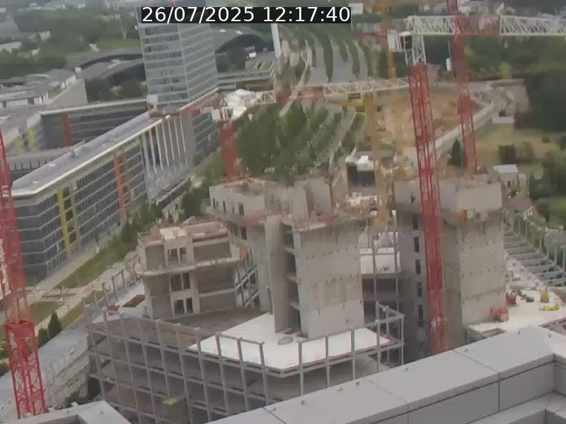 Webcam sur l'avenue John Fitzgerald Kennedy (N51) avec vue orientée vers le Findel