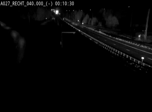 Webcam A27/E42 à hauteur de la sortie 13 Recht à proximité de Malmedy. Vue orientée vers Malmedy et Liège
