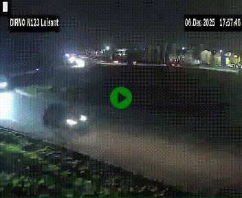 Webcam en périphérie de Chartres sur la N123, à hauteur de Luisant. Vue orientée vers Chartres