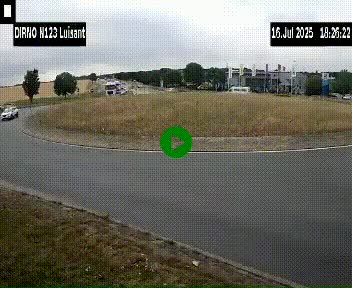 Webcam en périphérie de Chartres sur la N123, à hauteur de Luisant. Vue orientée vers Chartres